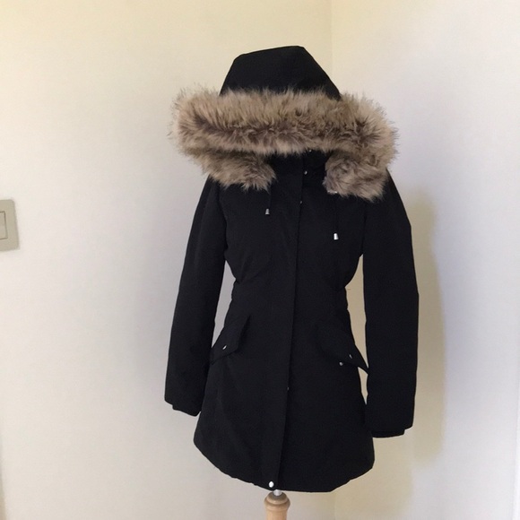 NWT! Zara size S black DuPont puffer jacket - Picture 1 of 14